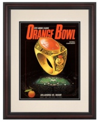 It was all about Miami in 1988. The Hurricanes blew the Sooners away at home, winning 20-14 at the 54th annual Orange Bowl national championship game. Bring back all the excitement with this vibrant program cover from the big day.