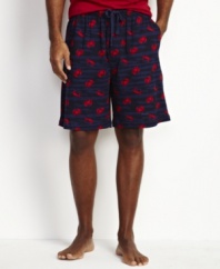 Slip into comfort and style with these shorts from Nautica sleepwear.