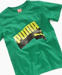 Add an extra dimension to playtime with a 3D logo T-Shirt from Puma.