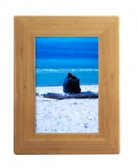 This minimalist bamboo picture frame from Tizo puts family portraits and pretty landscapes in a natural setting, perfect for practically any style of decor. With polished wood back.