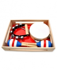 Strike up the band! This assortment of musical instruments is a great way of introducing children to music.