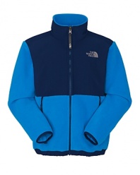Featuring bright blue accents, the Denali jacket is a perennial favorite for warmth and durability for cool weather activities as temperatures fall.