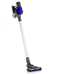 Cord-free power that tackles every type of floor and every type of dirt. Powered by a digital motor for an efficiency that is three times faster than your conventional cleaner with Dyson's infamous Root Cyclone(tm) technology for long-lasting suction that never fades or weakens. Adjustable settings let you choose different cleaning modes to take out ground-in carpet dirt, smudges on hard floors and hidden grime in hard-to-reach gaps. 2-year warranty. Model DC35.