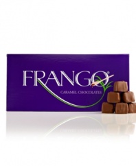 Experience an explosion of flavor with every bite. Each one-pound box contains 45-pieces of Frango's famous milk chocolate combined with creamy caramel, creating an unforgettable blend of sweet and savory.