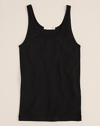 From ALTERNATIVE, the scoop neck tank top, rendered in soft cotton.