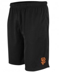 Get a leg up on the competition with these San Francisco Giants team shorts from Majestic.