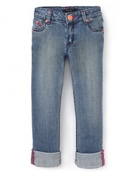 Little Marc Jacobs Girls' Lynn Vintage Wash Jeans - Sizes 8-12L