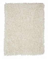 Natural cotton and rayon blended strands are woven tightly to create superb texture and supreme durability. The amazingly soft, long fibers of this Silky Shag area rug from Anji Mountain enhance any modern setting with ultimate comfort underfoot.