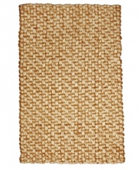 Strong jute fibers are interwoven with thick wool, forming impeccable texture and resilient construction in the stylish Mumbai flatweave area rug. Through precise craftsmanship, this unique home accent is made specially for the busy, modern home.