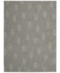 Melding classic floral stenciling with modern tones, the Loom Select Neutrals area rug from Calvin Klein presents a transitional and inviting design to your floors. Crafted of pure New Zealand wool, it offers supreme texture, utter softness and the utmost in durability.