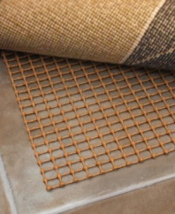 Keep outdoor rugs in place with this outdoor rug pad. Extra space beneath rugs helps them to dry more quickly, inhibiting the growth of mold and mildew and protecting the look of your decor all year round.