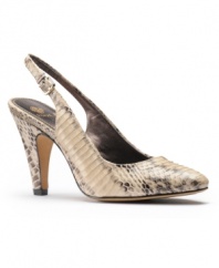The Isola Serena Pumps let you fall in love with the essential slingback look all over again with their posh snake-print finish and heavenly comfort construction.