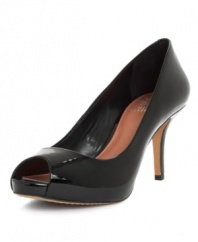 The Vince Camuto Kira Pumps are a smart addition to any wardrobe with their beautiful and basic peep-toe silhouette, on-trend platform and wearable heel.
