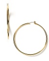 Lauren Ralph Lauren classic large hoop earrings are perfect with everything from your favorite jeans to your little black dress. Snap post backing. Approx. 2.25 D.