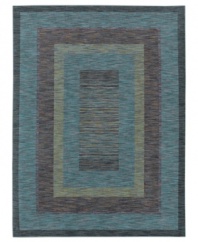 A mixture of modern and traditional style is found embedded in the ombre effect of this American Abstracts area rug from Shaw Living. Woven in the USA of ultra-durable and supremely soft EverTouch® nylon, its layers of color adds pure depth and dimension to any living space.