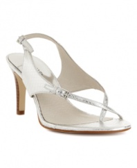 The Eleni sandals by elegantly wrap around the toe and clasp at the heel. A sexy MICHAEL by Michael Kors shoe for any dressy occasion.