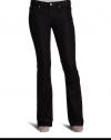 Calvin Klein Jeans Women's Petite Ultimate Bootcut Jean, Black, 2x29