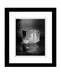 See ice in a cool new light with this intriguing still life. Framed in black and white for a clean, modern sensibility to match, it's a great piece for your Lauren Ralph Lauren kitchen or dining area.
