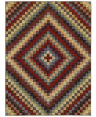 A mosaic of brilliant color, the Orbetello area rug from Shaw Living evokes a certain timelessness in its vibrant colorway and carefully woven patternwork. Woven in the USA of ultra-durable and supremely soft EverTouch® nylon.