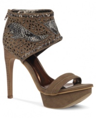 Chic and sophisticated. The Palermo platform sandals by Carlos by Carlos Santana are made of sexy suede and feature a cool beaded ankle strap enclosure.