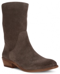 Clean lines and luxe fabrics make Lucky Brand's Tierra slouch booties an excellent choice.
