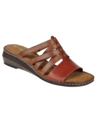 The Leanna sandals by Naturalizer are where crisscross style meets cushioned comfort.
