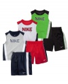 Feeling swift. He'll be relaxed and at his best whether he's playing or competing in this tank and short set from Nike.
