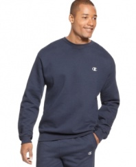 Kick back and relax knowing that you're saving the planet with this ultra-comfy eco-friendly fleece sweatshirt from Champion.
