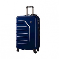 The 29 ultra-lightweight Victorinox Spectra™ travel case spinner boasts a crush-proof shell and an adjustable handle that accommodates travelers of different heights. The eight-wheel double caster system makes for a smooth ride, while the exterior raised ridges increase strength. Interior zippered mesh divider wall.
