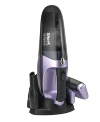 Hair out! Claim victory over your furry friend's left-behind hair with the power and ease of this versatile hand vacuum. The cordless construction takes 35% more suction power and intensive deep-cleaning results to every crevice of your home. Lightweight with an extra-large motorized brush, this hair remover eliminates ground-in dirt. 1-year limited warranty. Model SV780.
