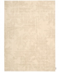 Incredible dimension and chic design are brought to the foreground of floor fashion with the Urban area rug from Calvin Klein. Layering modern graphics in subtle, coordinating tones, this area rug is crafted of durable wool and nylon to give supreme texture to any space.