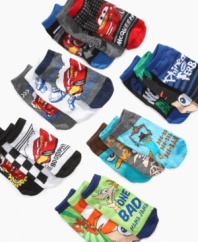 Super-fun footwear comes with Phineas and Ferb and Disney's Cars graphics in a three pack of shorties just in time for summer.