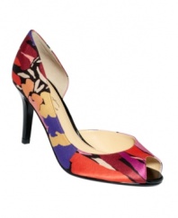 Botanical prints with amazing vivid colors makes Marc Fisher's Joey pumps a sure thing for spring.