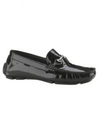 The penny loafer is back in a big way, and this version by Cole Haan is available in a chic patent finish.