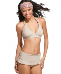 Coco Rave's halter bikini top fits your curves! Order by bra-size for a look that's just right for you. (Clearance)