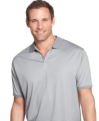 Follow the lines in your warm-weather wardrobe with this classic polo shirt from Calvin Klein. (Clearance)