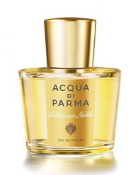 Celebrate the exclusive Jasmine flower of Calabria as you discover the most exclusive gardens of Italy with Acqua di Parma's Gelsomino Eau de Parfum. The bright, fresh floral bouquet possesses notes of Italian mandarin, pink pepper, tuberose, orange blossom, Calabrian jasmine, and cedar wood with a dramatic undertone of musk. Perfect for the elegant woman who embodies the same compelling nature of the Jasmine flower.