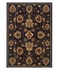 Inspired by classic floral designs of the early Modern age, the Tribecca area rug presents comforting symmetry coupled with divine color. Its streamlined, low-cut pile and durable construction offer a handsome, lasting finish to any room. (Clearance)