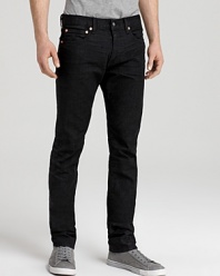 Spurr Slim Fit Black Denim Stretch Jeans