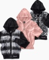 If her closet needs some urban influence these faux fur hoodies from Baby Phat are just what she needs. (Clearance)