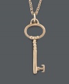 Unlock the secret to fabulous style with Giani Bernini's classic key pendant. Crafted from 24k gold over sterling silver. Approximate length: 18 inches. Approximate drop: 1-1/4 inches.