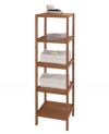Take your organization to new heights with the Eco 5-shelf tower. Featuring hand-crafted, eco-friendly bamboo wood for decorative and functional storage perfect for the bath or any room in your home. Easy assembly, hardware included.