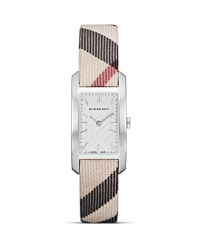 Time check? Crafted of stainless steel with a subtle profile and Swiss movement this understated timepiece from Burberry perfects the brand's coolly practical style. Push up your sleeves to show it off.