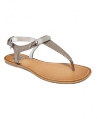 Beat the heat with a cute thong. Tommy Hilfiger's Loraine sandals are streamlined and simply stylish.