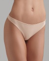 A sleek and simple thong with an elastic waistband.