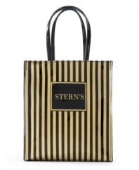 Be a part of the Stern's family with this trademark tote, which puts all of your daily essentials and the sophistication of a time-honored name right in your hands! Born in New York City, Stern's had a homegrown feel with the entire family working throughout the flagship store. Elegant men in top hats opened the doors to a store heralded for having both the latest in Parisian style and the best for the working class.