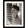 Audrey Hepburn Blinds Framed Art Print