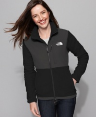 Constructed with recycled materials, the Denali by The North Face is a perfect piece for transitioning between seasons.  Lightweight yet cozy, it can be zipped into other North Face outerwear or can be worn alone!