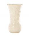 Morning glories spring from ivory porcelain, giving this Lenox Floral Meadow vase a delightfully understated grace. A band of sumptuous gold adds to its classic allure. Qualifies for Rebate