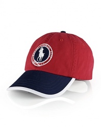 Finished with signature embroidery, our cotton twill sport cap celebrates Team USA's participation in the 2012 Olympic Games.
